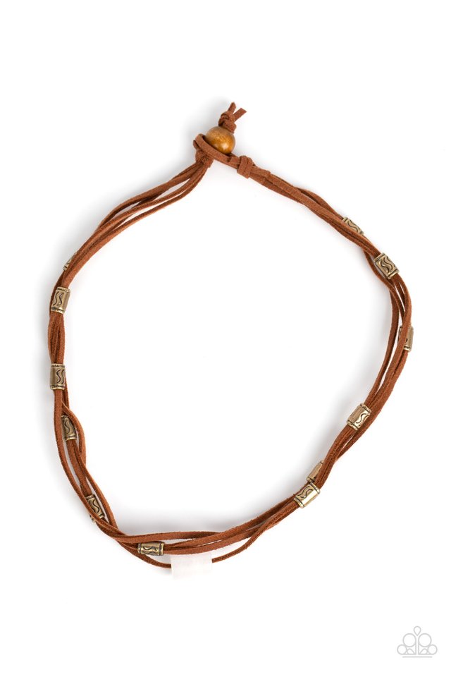 Elemental Elevation - Brass - Paparazzi Necklace Image