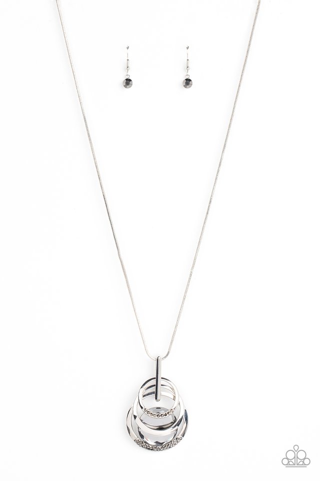 Spun Sparkle - Silver - Paparazzi Necklace Image