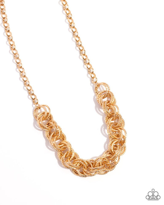 Urban Acoustics - Gold - Paparazzi Necklace Image