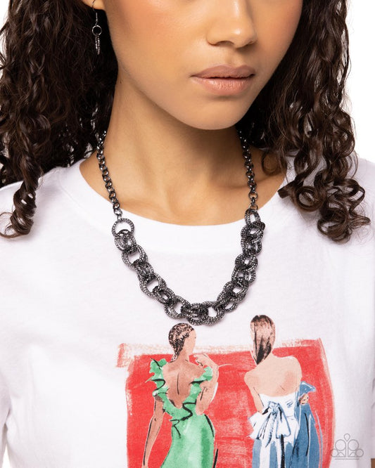 Urban Acoustics - Black - Paparazzi Necklace Image