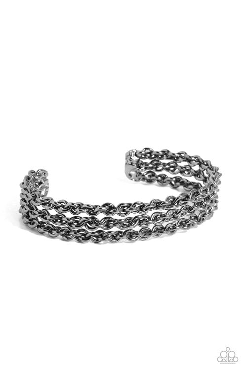 Pit Crew - Black - Paparazzi Bracelet Image