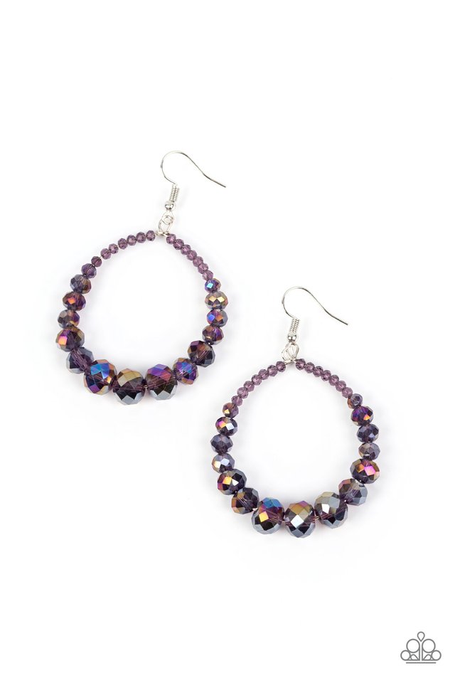 Astral Aesthetic - Purple - Paparazzi Earring Image