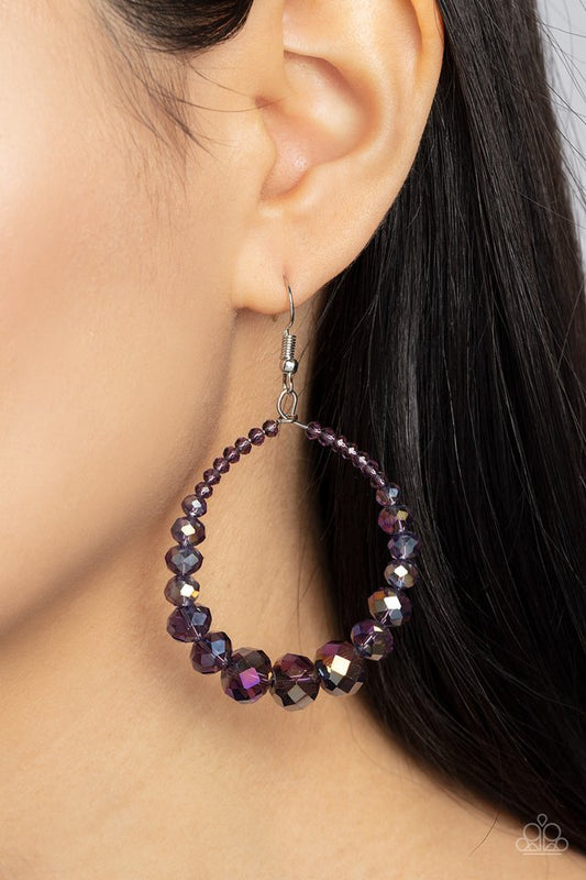 Astral Aesthetic - Purple - Paparazzi Earring Image