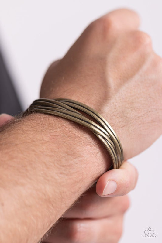 Urban Update - Brass - Paparazzi Bracelet Image