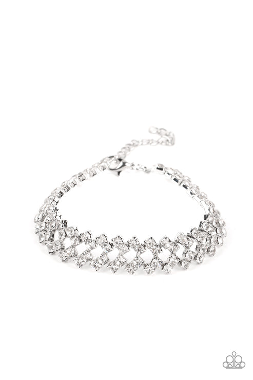 Paparazzi Bracelet ~ Seize the Sizzle - White