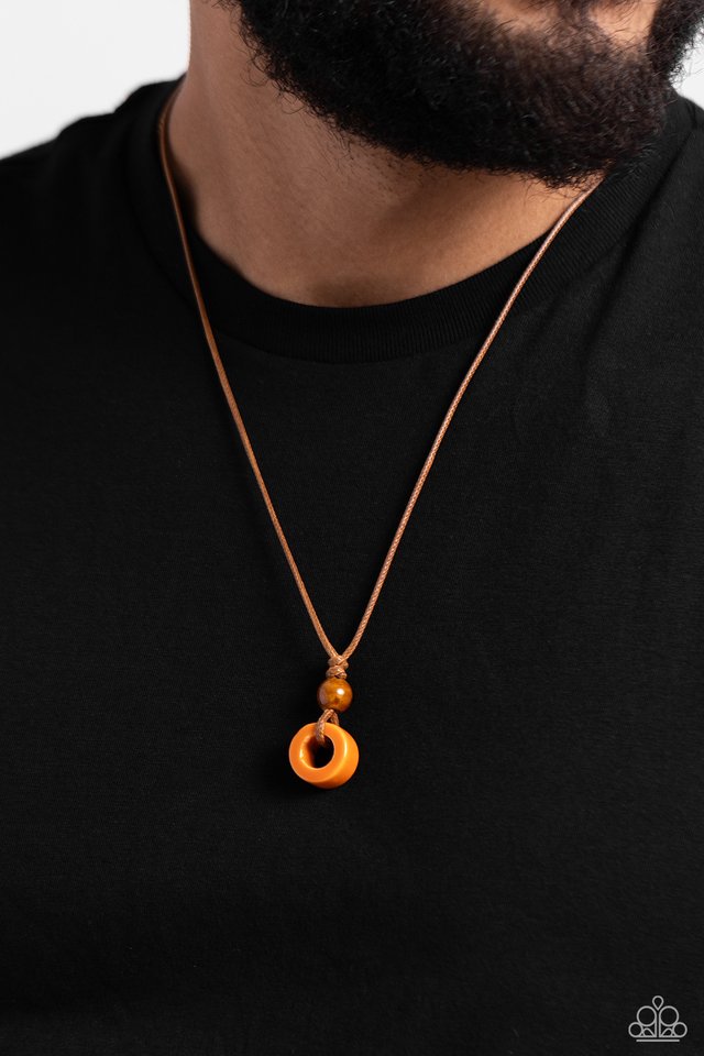 Sunset Sabbatical - Orange - Paparazzi Necklace Image