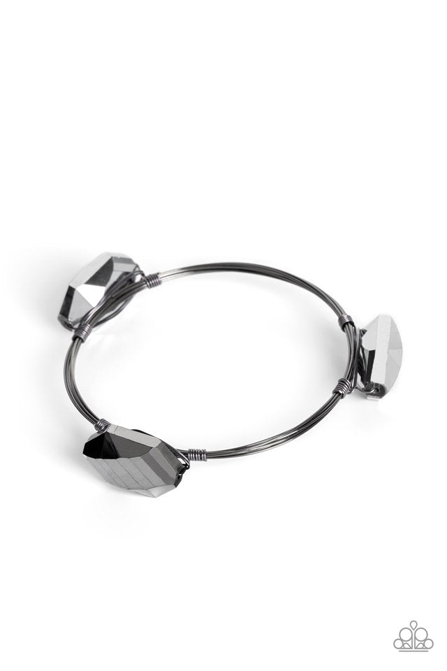 Galactic Getaway - Black - Paparazzi Bracelet Image