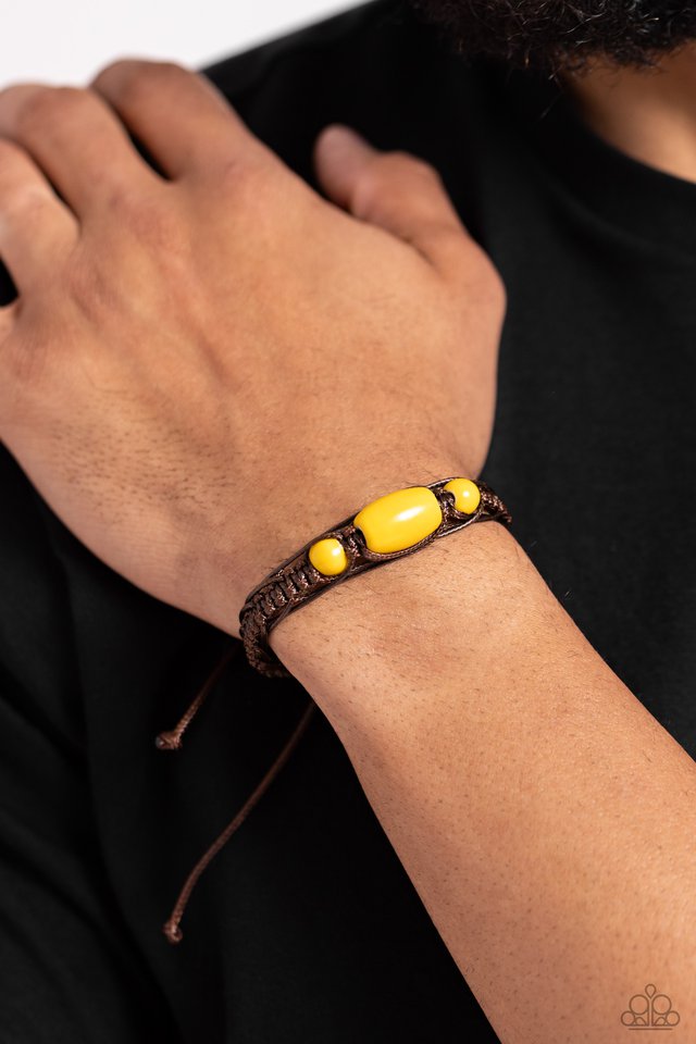 SOJOURN On - Yellow - Paparazzi Bracelet Image