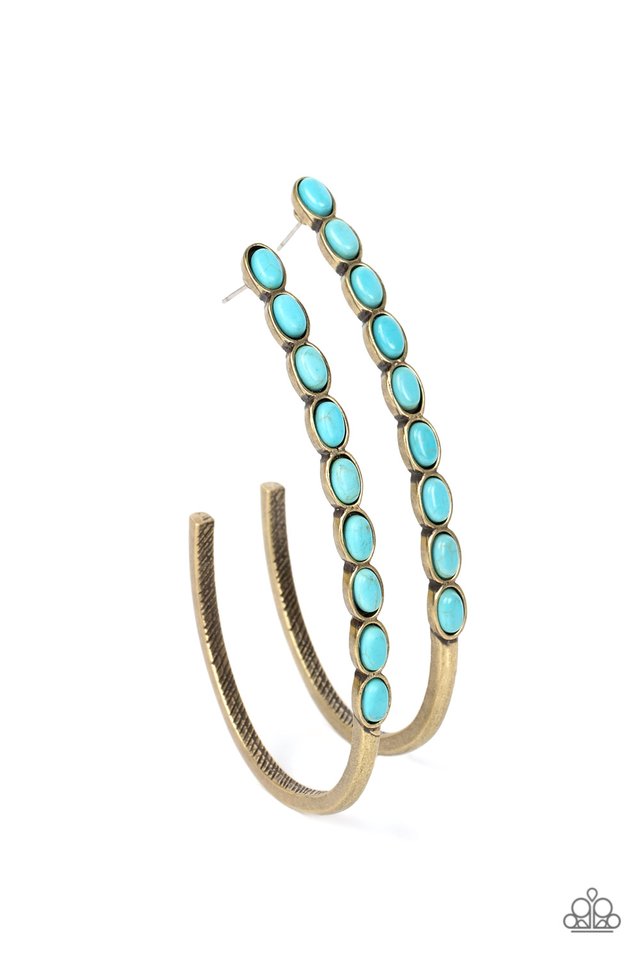 Artisan Soul - Brass - Paparazzi Earring Image