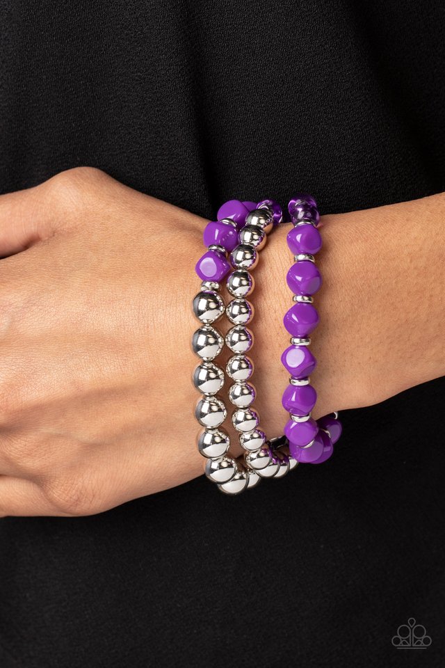 Summer Sabbatical - Purple - Paparazzi Bracelet Image