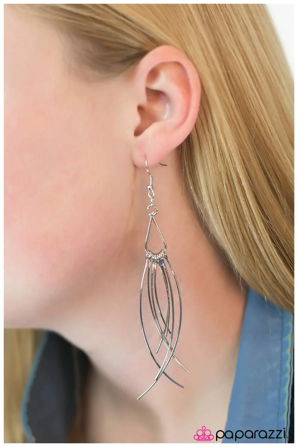 Paparazzi Earring ~ Caught In A Whirlwind  - Silver