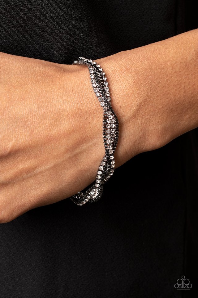 Box Office Bling - Black - Paparazzi Bracelet Image