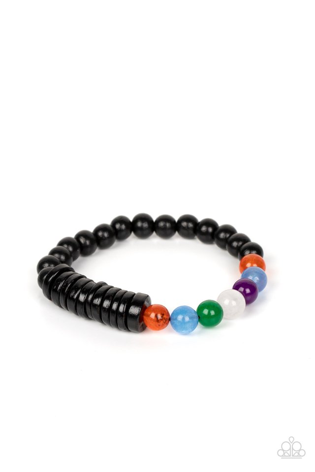 Tropical Kaleidoscope - Black - Paparazzi Bracelet Image