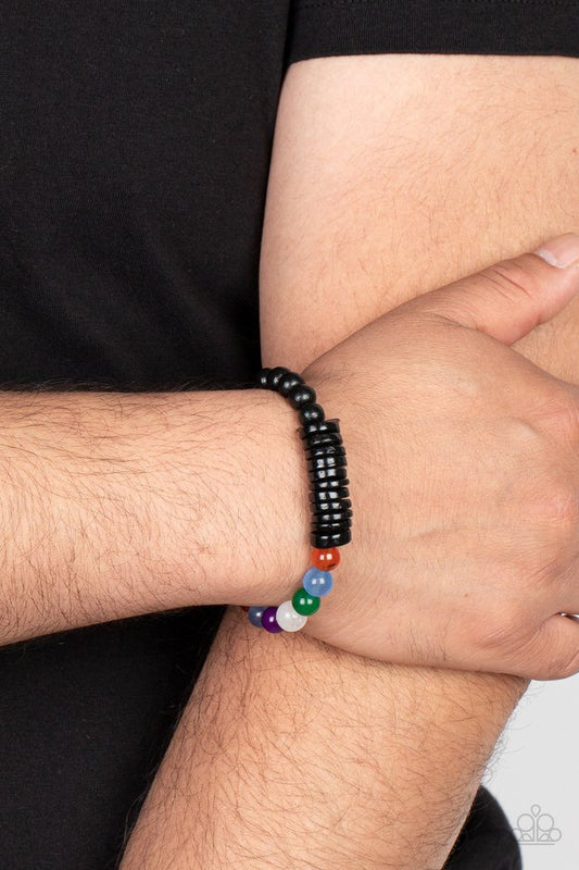 Tropical Kaleidoscope - Black - Paparazzi Bracelet Image
