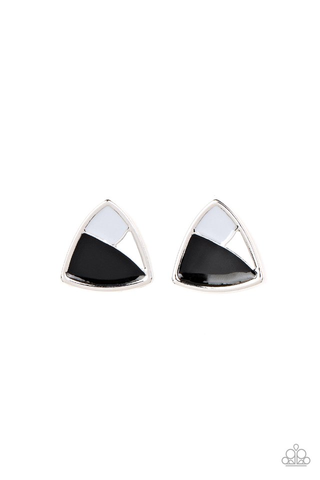 Kaleidoscopic Collision - Black - Paparazzi Earring Image