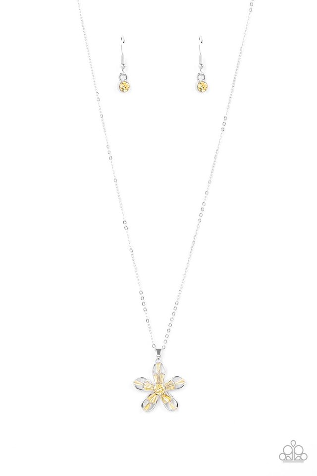 Botanical Ballad - Yellow - Paparazzi Necklace Image