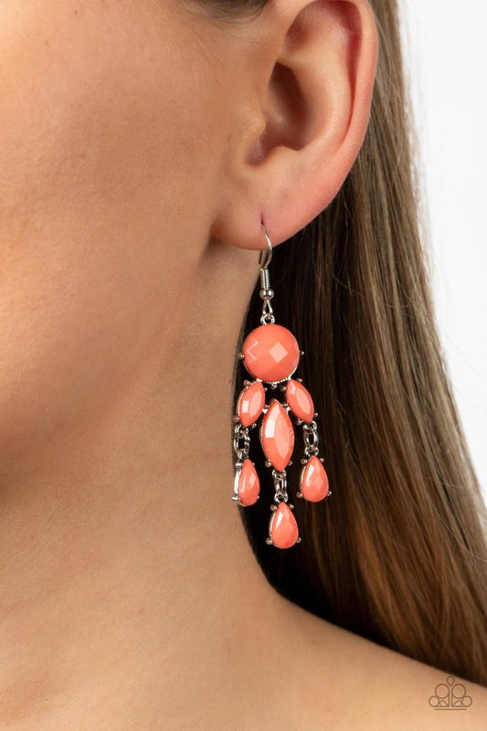 Summer Feeling - Orange - Paparazzi Earring Image