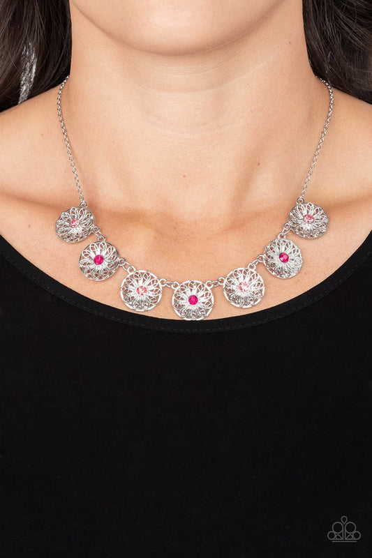 Garden Greetings - Pink - Paparazzi Necklace Image