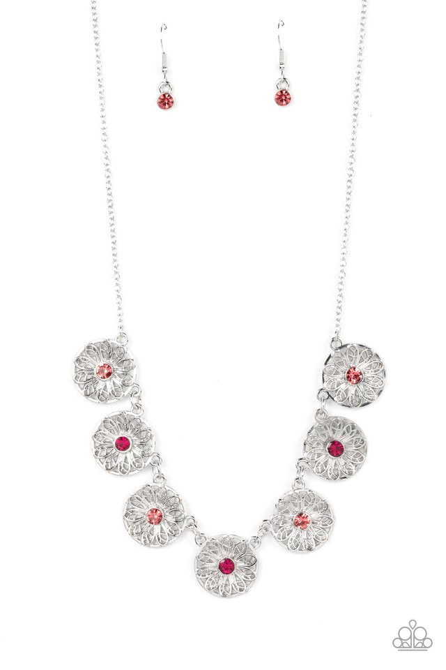 Garden Greetings - Pink - Paparazzi Necklace Image