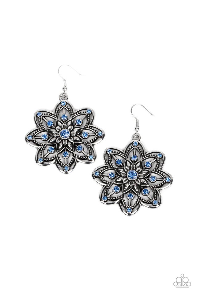 Prismatic Perennial - Blue - Paparazzi Earring Image