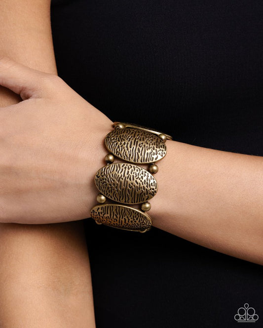 River Realm - Brass - Paparazzi Bracelet Image