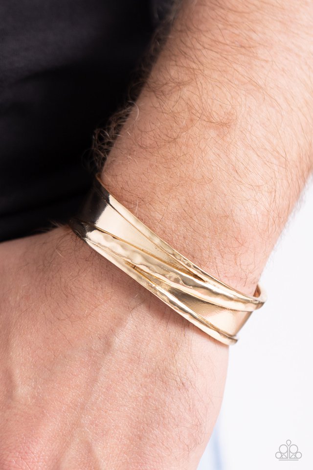 Real Slick - Gold - Paparazzi Bracelet Image