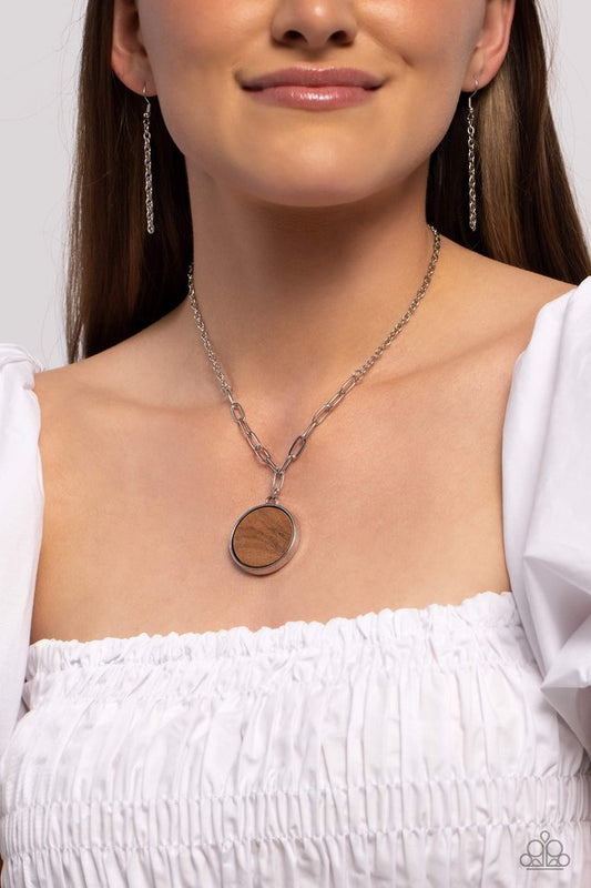 WOODnt Dream of It - Brown - Paparazzi Necklace Image