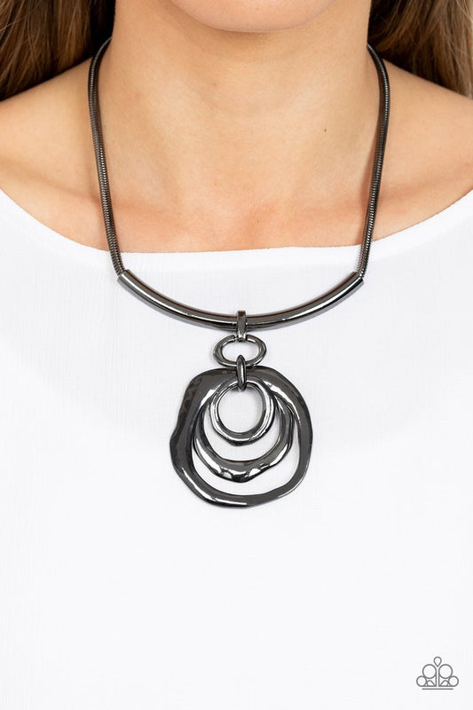 Forged in Fabulous - Black - Paparazzi Necklace Image