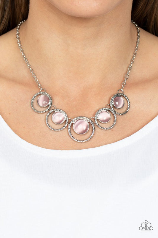 Elliptical Enchantment - Pink - Paparazzi Necklace Image