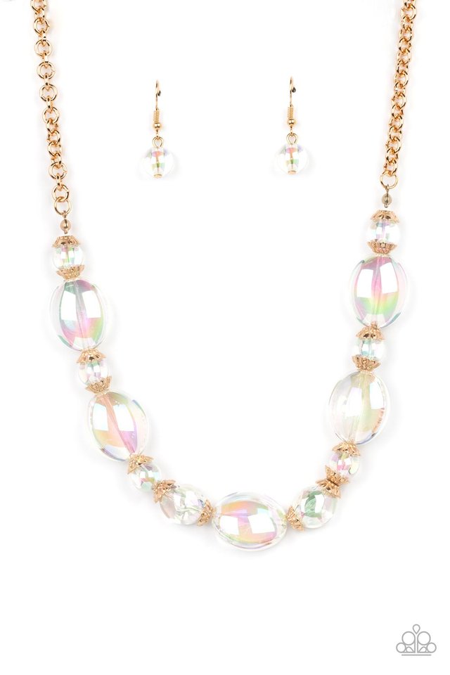 Prismatic Magic - Gold - Paparazzi Necklace Image