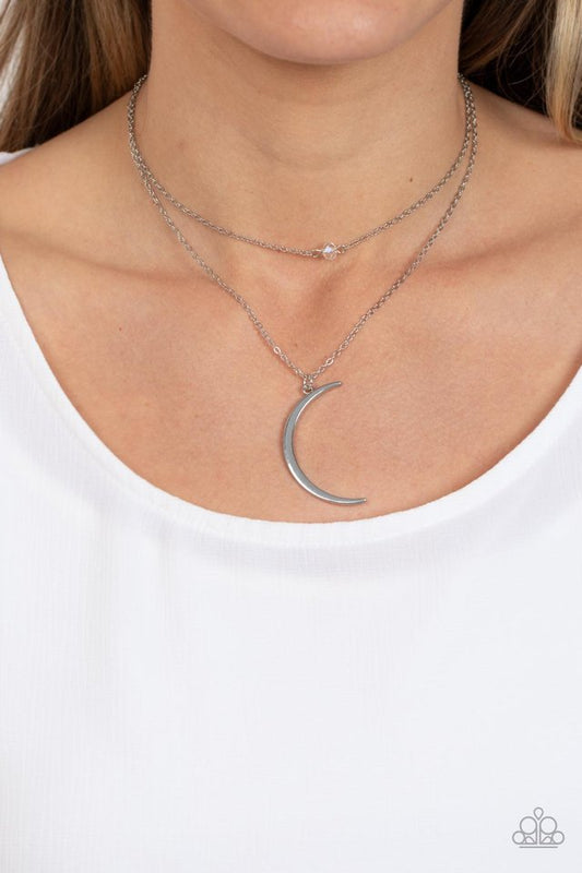 Modern Moonbeam - White - Paparazzi Necklace Image