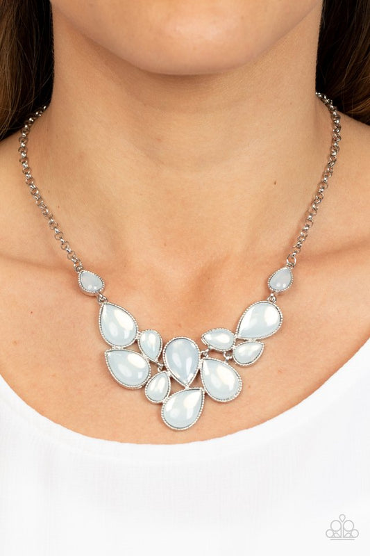 Keeps GLOWING and GLOWING - White - Paparazzi Necklace Image