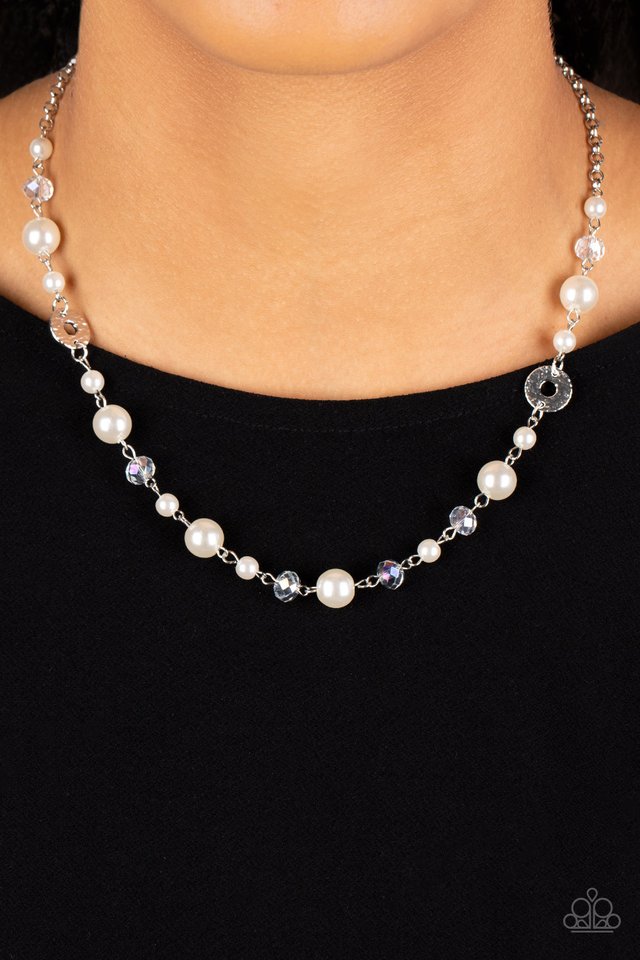 Traditional Transcendence - White - Paparazzi Necklace Image