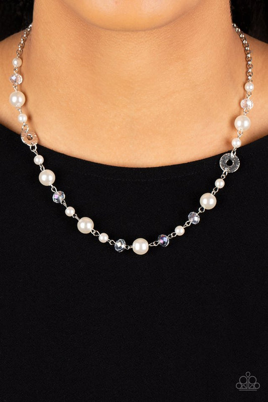 Traditional Transcendence - White - Paparazzi Necklace Image