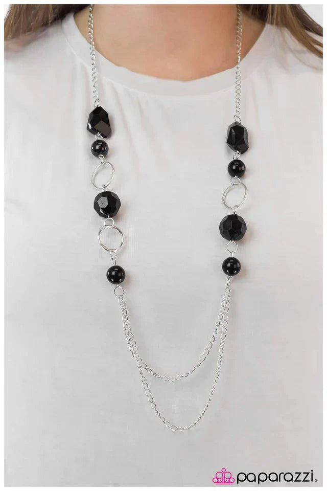 Paparazzi Necklace ~ Prismatic - Black