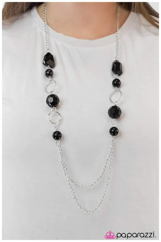 Paparazzi Necklace ~ Prismatic - Black