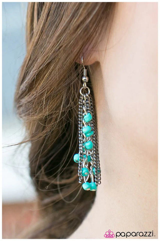 Paparazzi Earring ~ Out Of This World - Blue