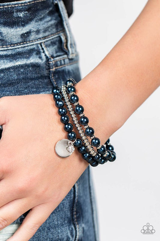 Pearly Professional - Blue - Paparazzi Bracelet Image