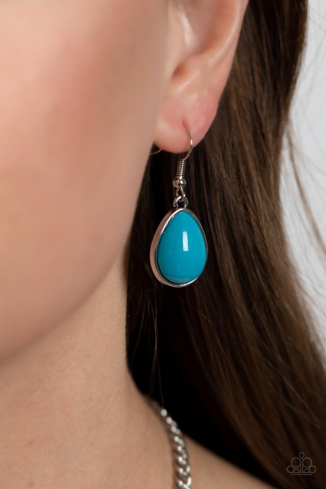 Ethereal Exaggerations - Blue - Paparazzi Necklace Image