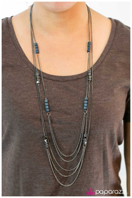 Paparazzi Necklace ~ Chain of Fools - Blue