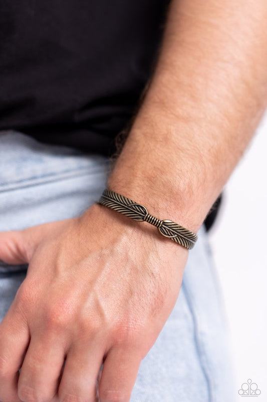 Watching the FLOCK - Brass - Paparazzi Bracelet Image