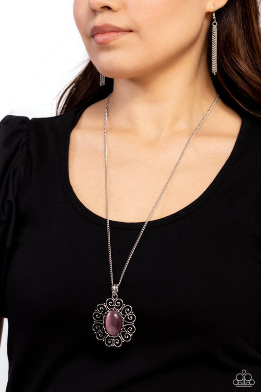 Sentimental Sabbatical - Purple - Paparazzi Necklace Image