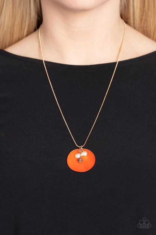 Beach House Harmony - Orange - Paparazzi Necklace Image