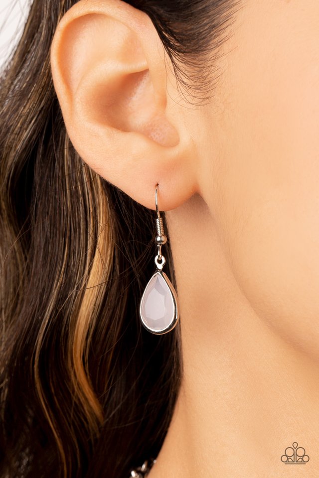 Frosted and Framed - White - Paparazzi Necklace Image