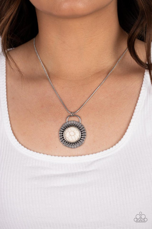 New Age Nomad - White - Paparazzi Necklace Image
