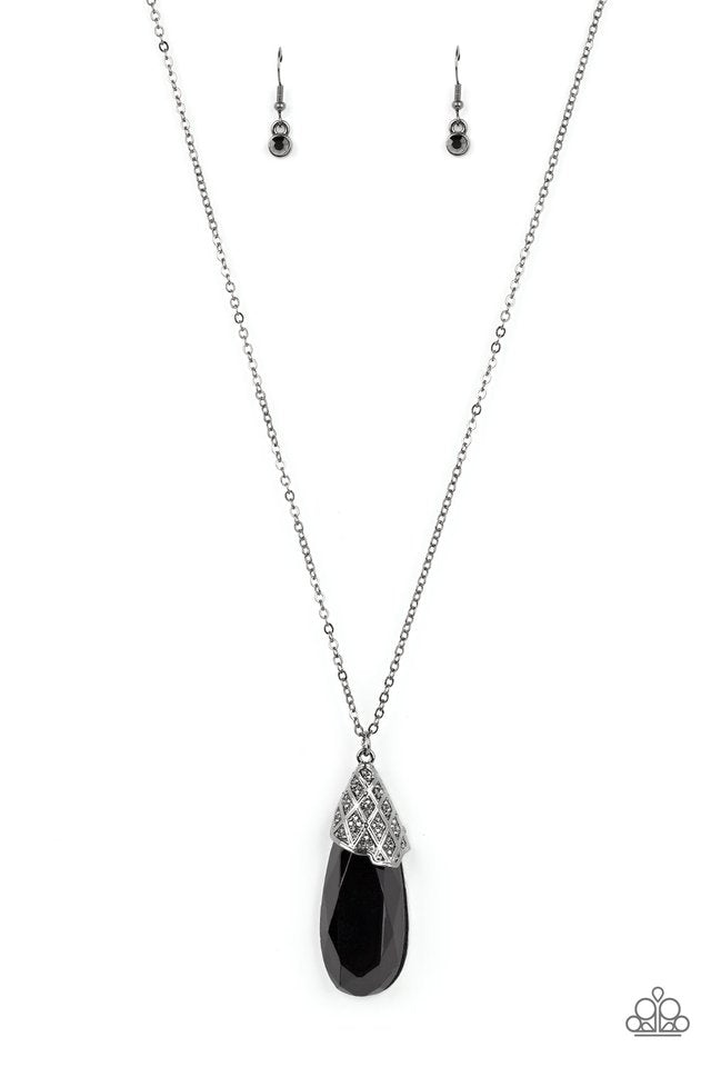 Dibs on the Dazzle - Black - Paparazzi Necklace Image