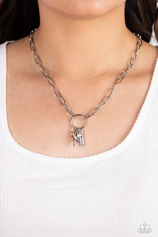 Inspired Songbird - Orange - Paparazzi Necklace Image