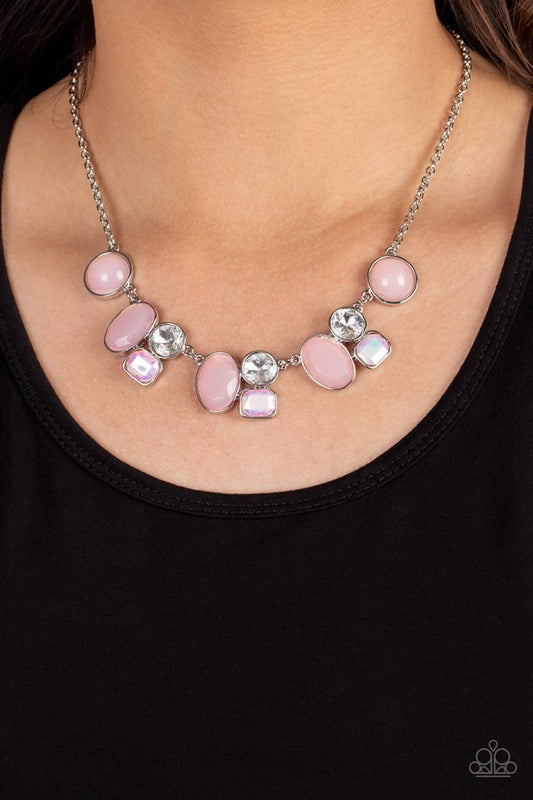 Fantasy World - Pink - Paparazzi Necklace Image