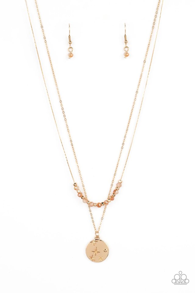 Stunning Supernova - Gold - Paparazzi Necklace Image