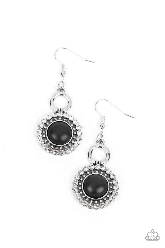Mojave Mogul - Black - Paparazzi Earring Image